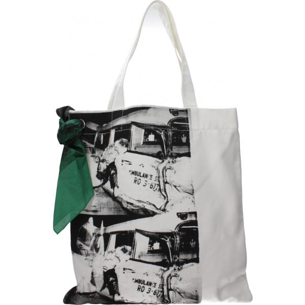 borsa a spalla Calvin Klein bianco