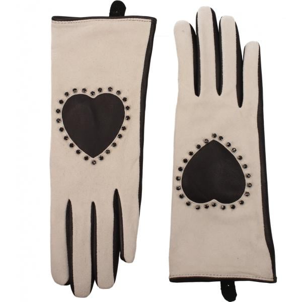 Guanti con borchie grigio Twin-Set grigio