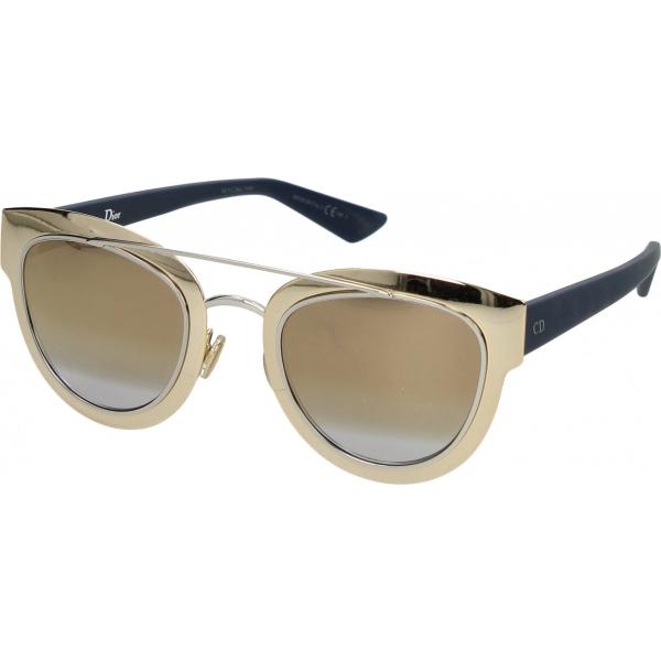 Occhiali da sole effetto acetato oro Christian Dior giallo