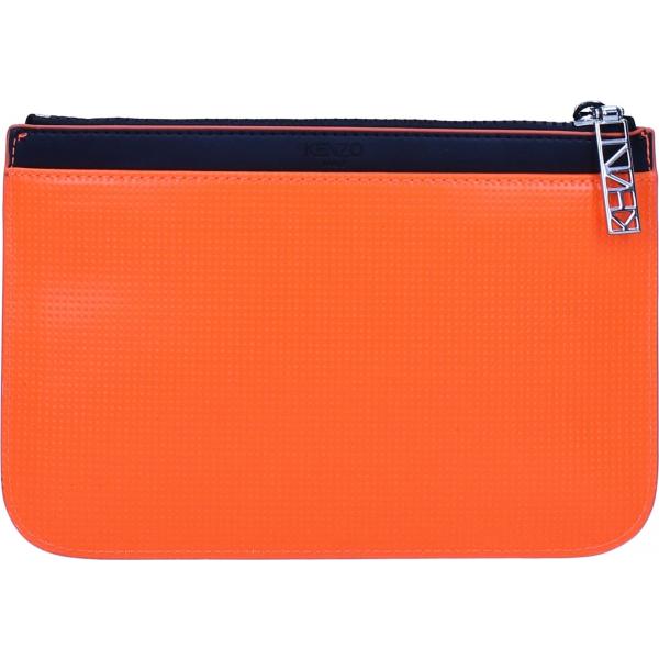 Pochette con logo frontale arancione Kenzo arancione