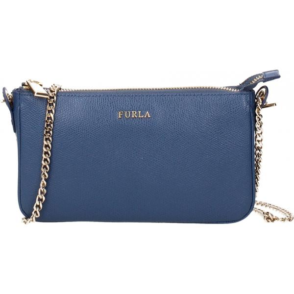 borsa a tracolla Furla blu fantasia