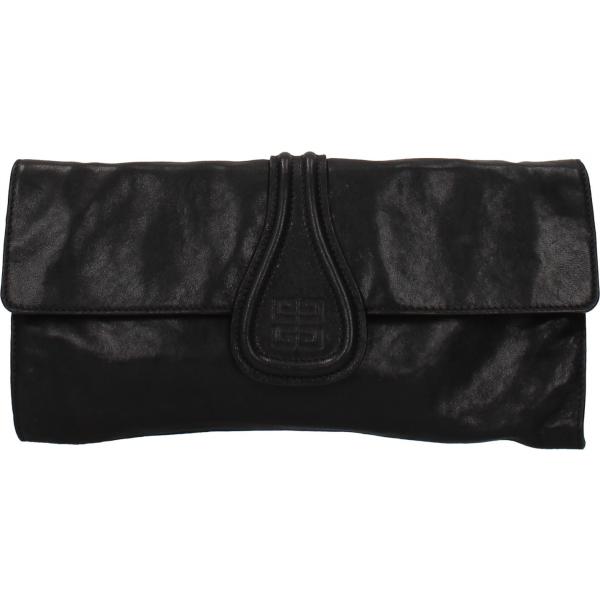 Pochette con manico e logo frontale nero Givenchy nero