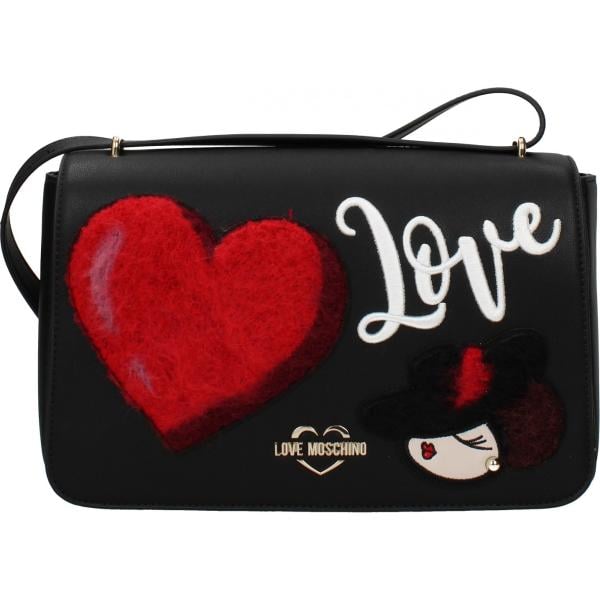 borse a spalla Love Moschino nero