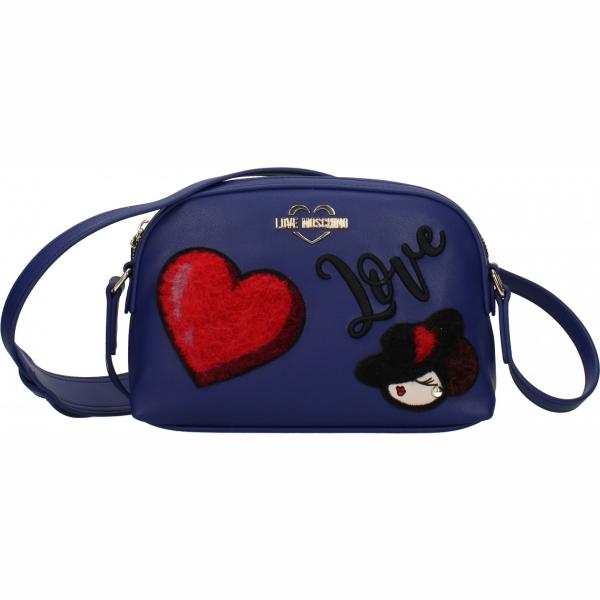 borse a spalla Love Moschino blu