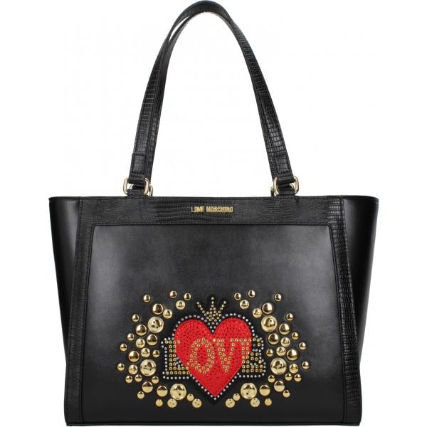 borsa a spalla Love Moschino nero
