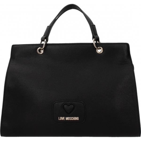 Borsa a mano con tracolla removibile nero Love Moschino nero