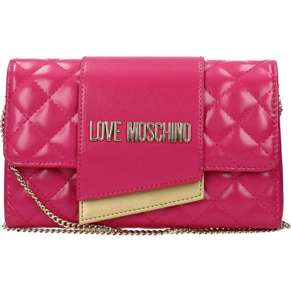Pochette con tracolla removibile Love Moschino viola