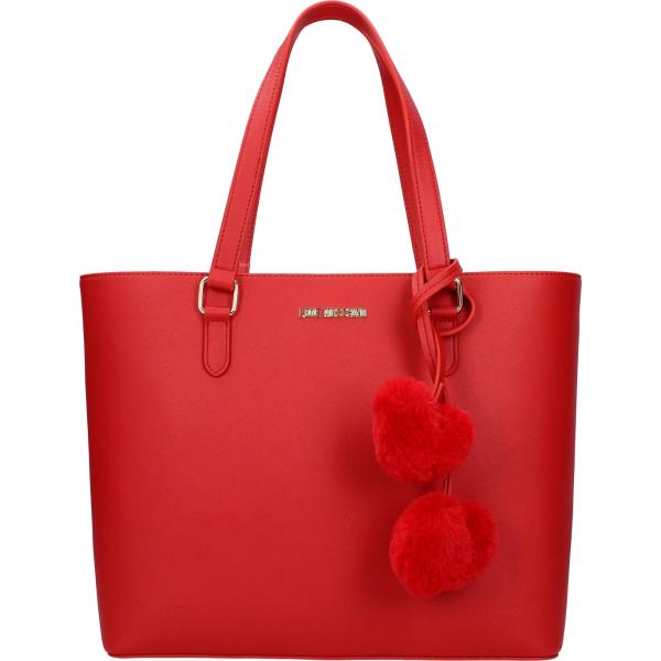 Borsa a spalla rosso Love Moschino rosso