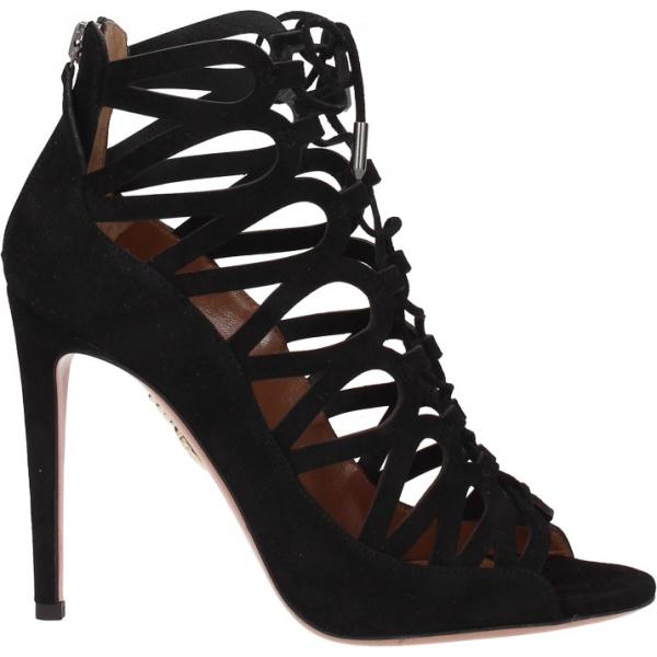 Sandali con lacci nero Aquazzura nero