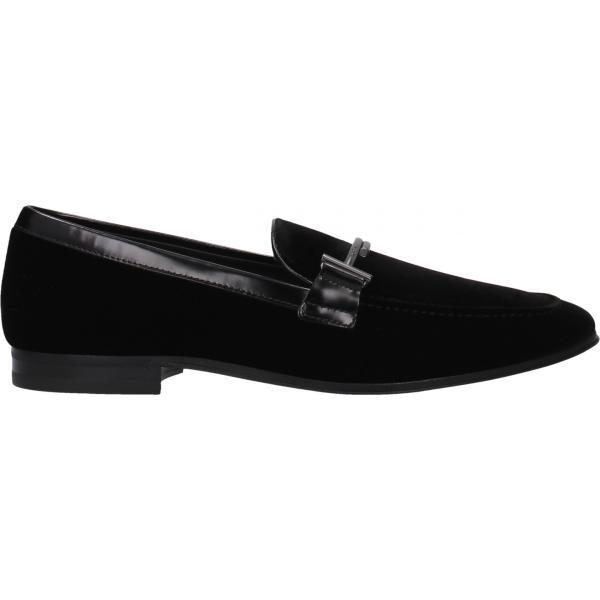 Mocassini in velluto nero Tods nero