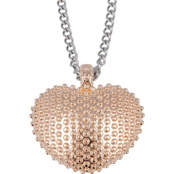 Collana con cuore e borchie ipoallergenico rosa Pietro Ferrante