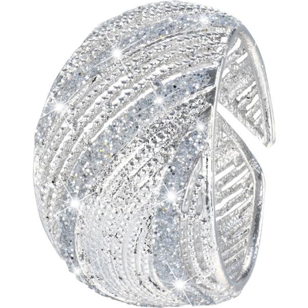 Anello glitter in ottone rodiato Stroili