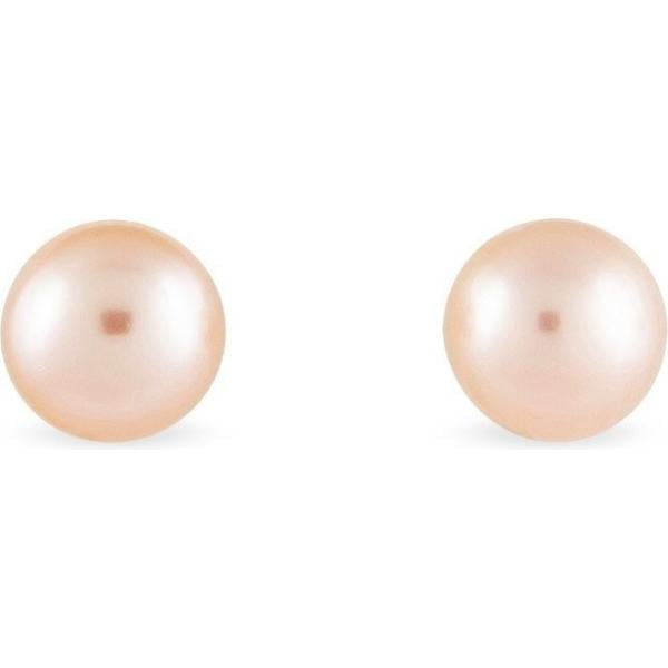 Orecchini con perle in oro giallo rosa Stroili