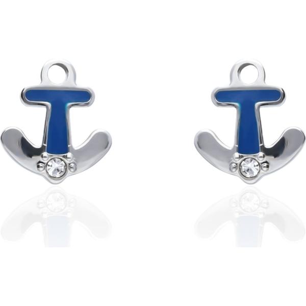 Orecchini con strass blu Stroili