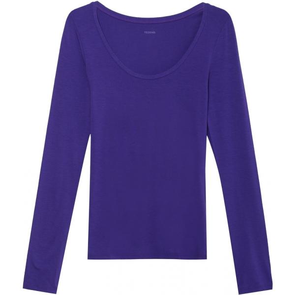 Maglia con scollo a maniche lunghe viola Tezenis