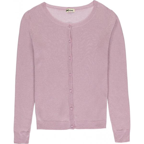 Cardigan effetto laminato a maniche lunghe filato rosa Tezenis