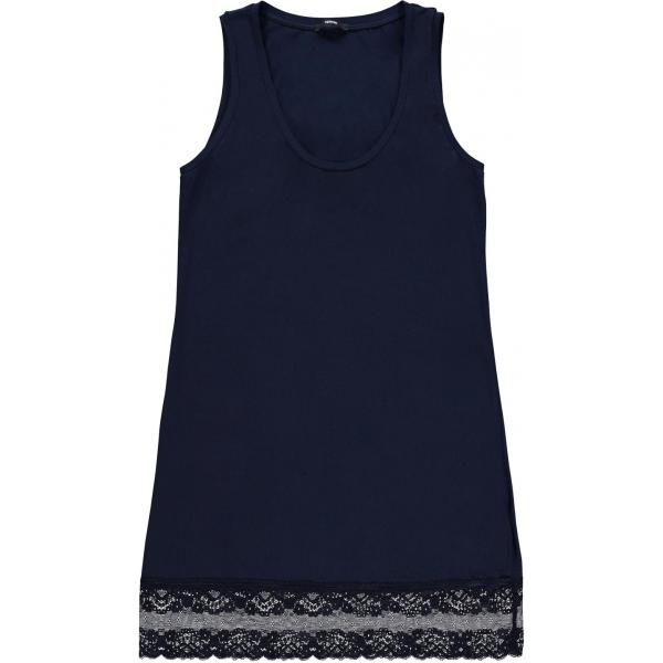 Canottiera con pizzo blu Tezenis