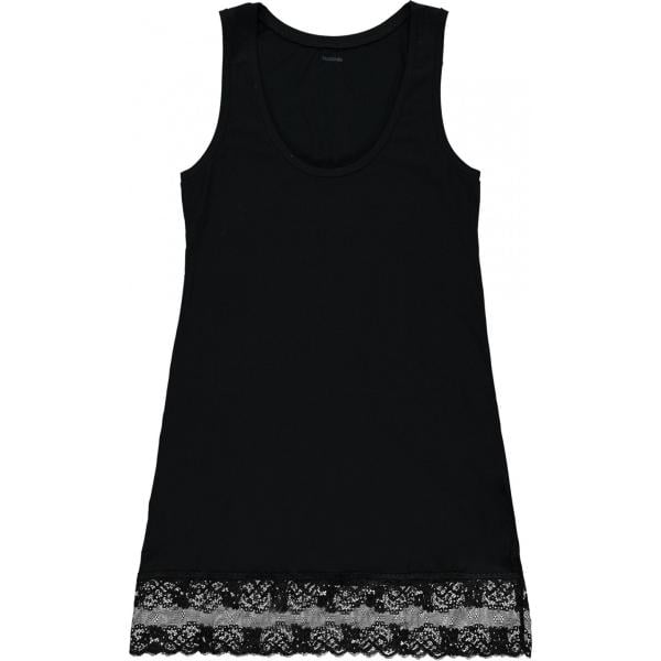 Canottiera con pizzo nero Tezenis