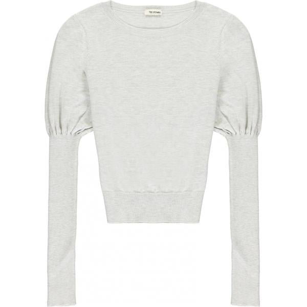 Maglia con cerchi a maniche lunghe grigio Tezenis