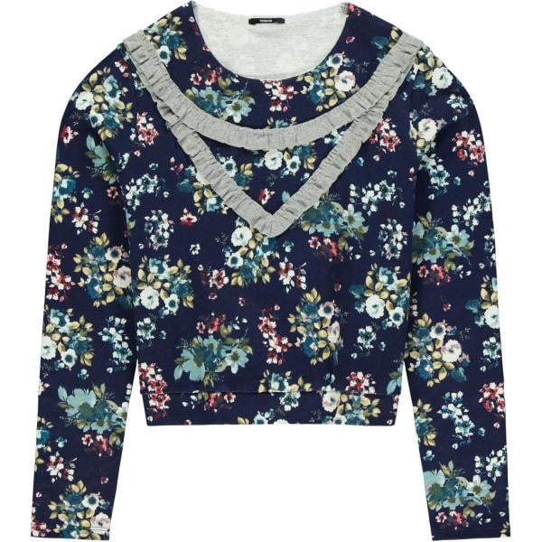 Felpa con cerchi e ruches girocollo Tezenis