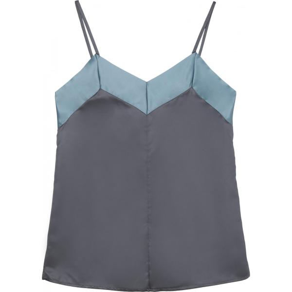 Canottiera contrasto con spalline sottili in raso Tezenis