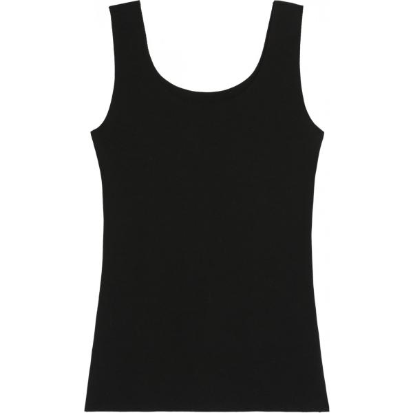 Canottiera con scollo elasticizzato nero Tezenis