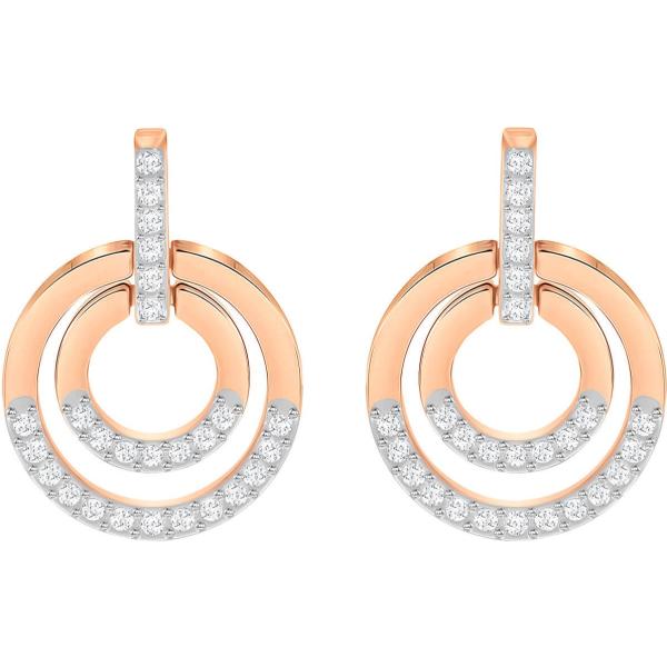 Orecchini in oro rosa impreziosito bianco Swarovski