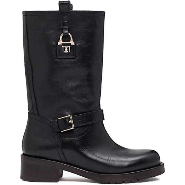 Stivali e anfibi con zip in pelle 