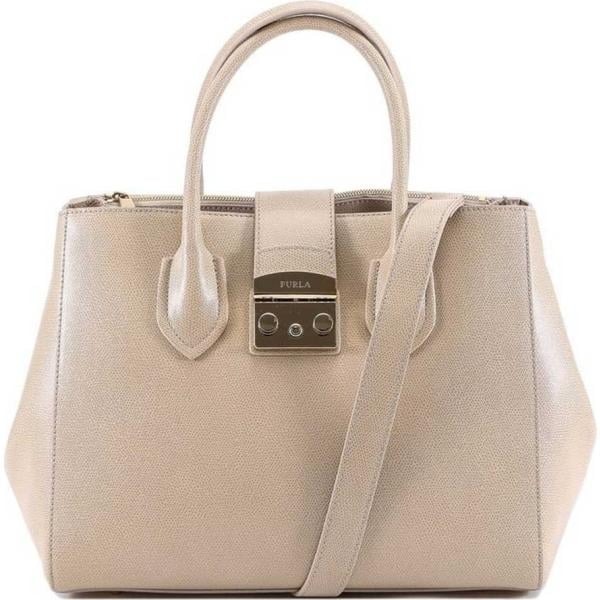 Borsa a mano con zip e bottoni Furla
