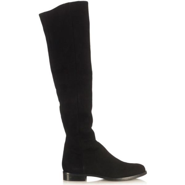 Stivali effetto scamosciato con zip Julie Dee