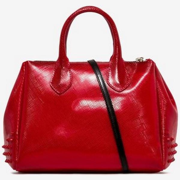Borsa a tracolla effetto vernice taglia media con zip e tracolla regolabile Gum By Gianni Chiarini Design