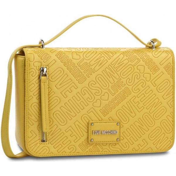 Borsa a tracolla con zip interno foderato in ecopelle con tasca interna Love Moschino