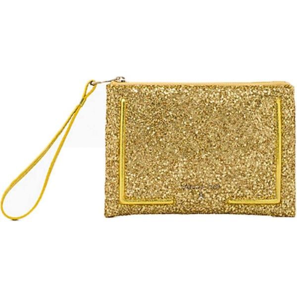 Pochette a righe con zip e tasca interna Patrizia Pepe