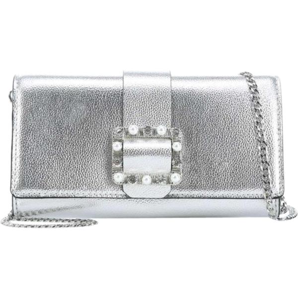 Pochette effetto metallizzato in ecopelle con tasca interna Guess