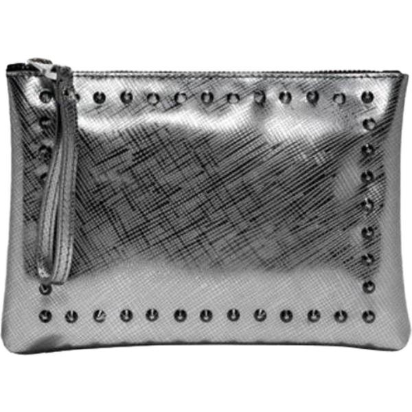 Pochette con borchie taglia media con zip Gum By Gianni Chiarini Design