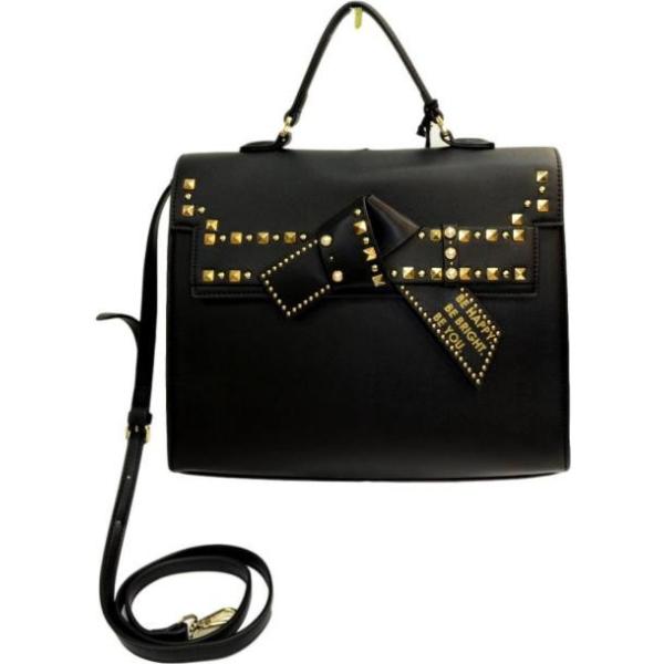 Borsa a mano con borchie in ecopelle con tracolla regolabile Ermanno Scervino