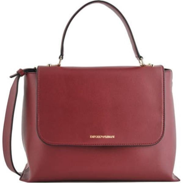 Borsa a mano in ecopelle con tracolla regolabile oro Emporio Armani