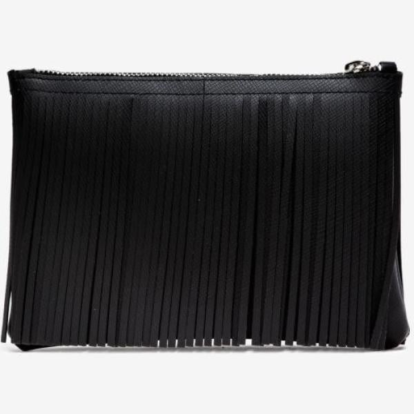 Pochette fantasia con frange e zip Gum By Gianni Chiarini Design