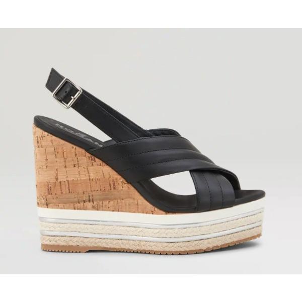 Sandali con zeppe e fasce maxi Hogan