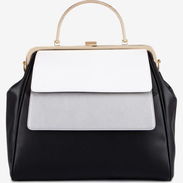 Borsa a mano a scatto in pelle sintetica Liu Jo