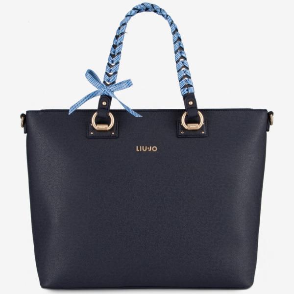 Shopping bag con zip in pelle sintetica Liu Jo
