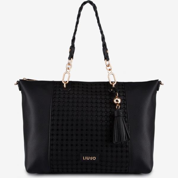 Shopping bag traforato in pelle sintetica Liu Jo