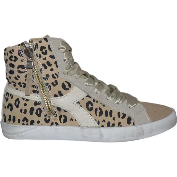 Sneakers con stampa e zip in raso Diadora Heritage