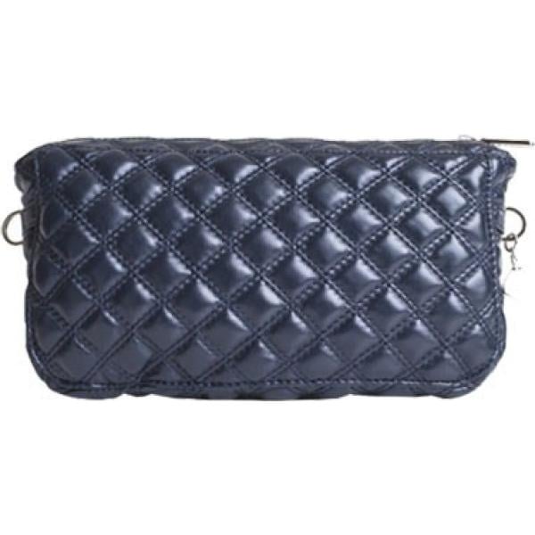 Pochette in ecopelle blu 