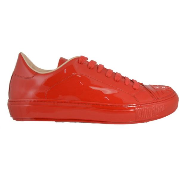 Sneakers effetto vernice con logo Pinko