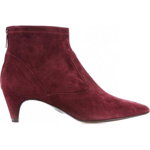 Stivaletti con zip rosso Carmens