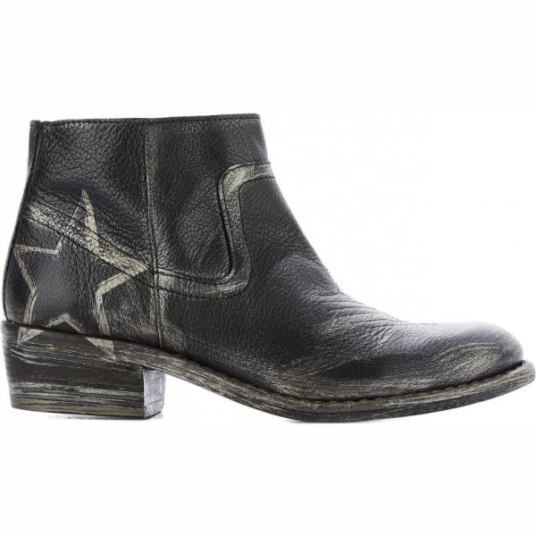 Stivaletti con stampa effetto metallizzato con zip nero Nira Rubens