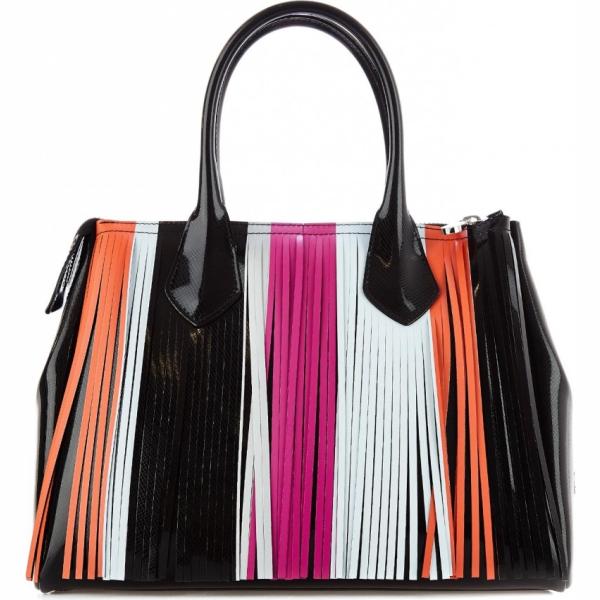 Borsa a mano con zip nero Gum