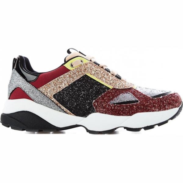 Sneakers contrasto glitter multicolore Guess