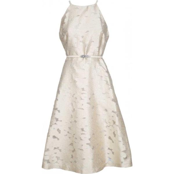 Vestito forma svasata con cintura e scollo con zip in in maglia jacquard Polo Ralph Lauren